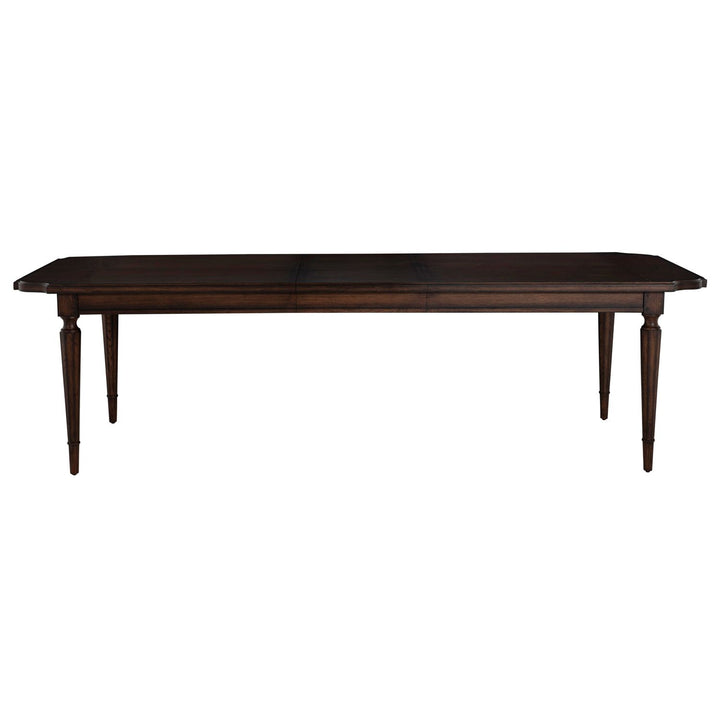 Mathis Oak Rectangle Legged Extension Dining Table - Rustic Antique Oak, 86 In. W X 30.25 In. H