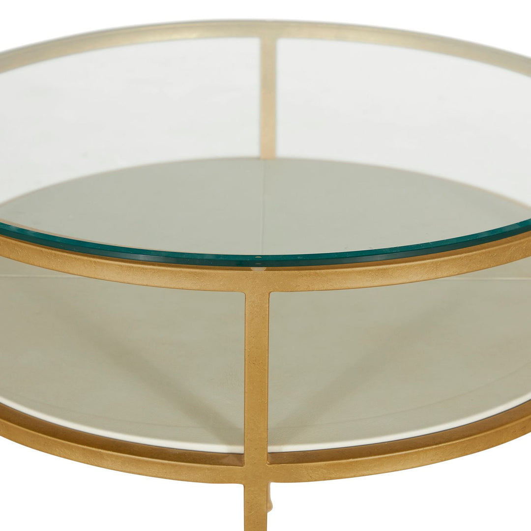 Constance Metal Round Side Table - 29 In. W X 26.625 In. H