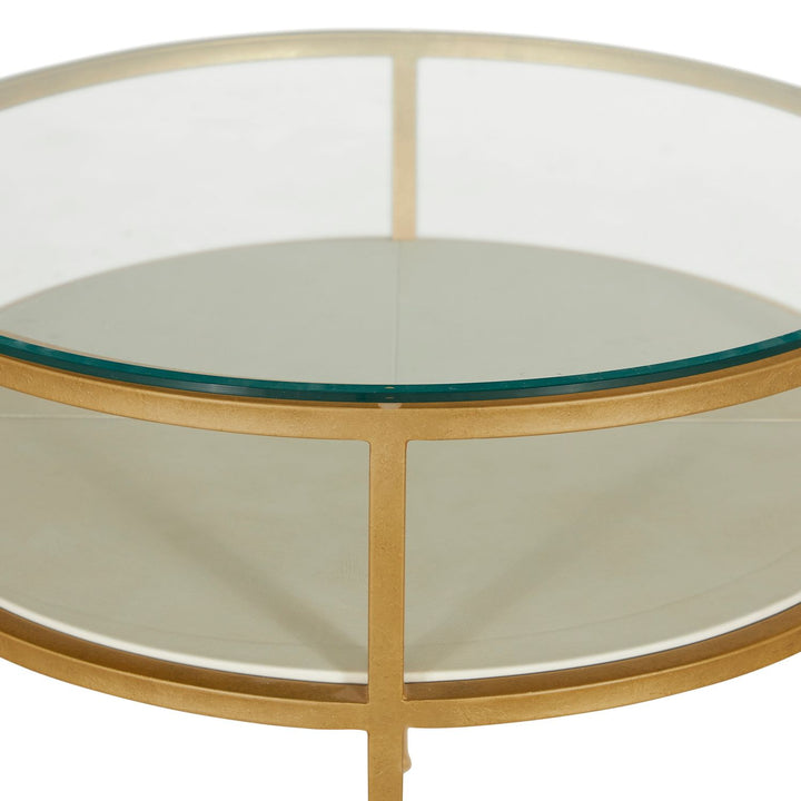 Constance Metal Round Side Table - 29 In. W X 26.625 In. H