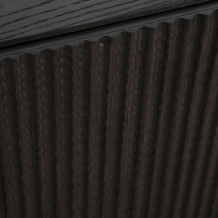 Diego Oak Sideboard - 2 Shelves, Dark Stained
