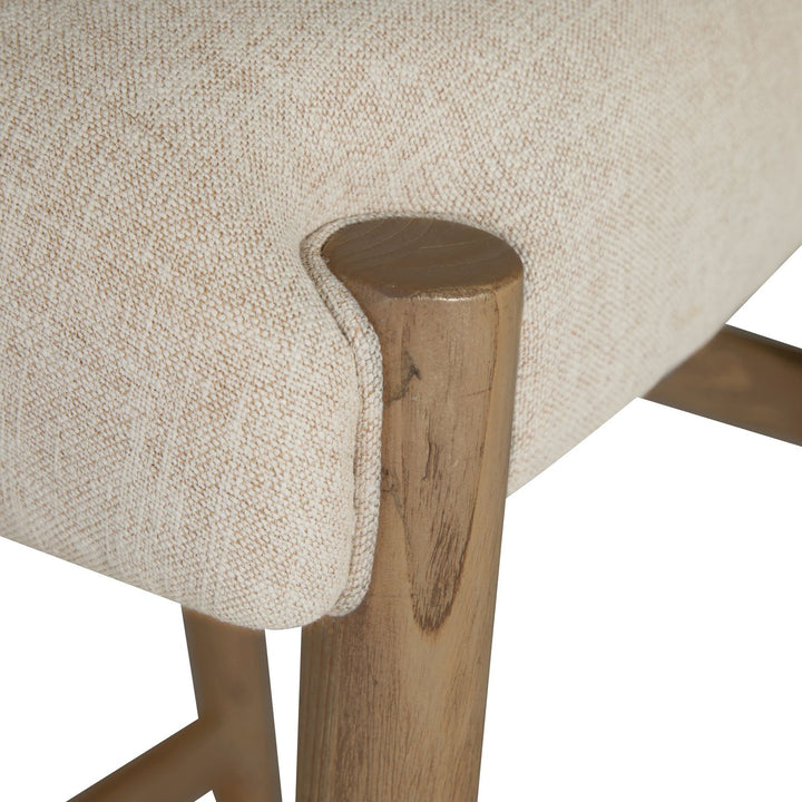 Highland Oak Reclined Back Bar Stool - Dawn