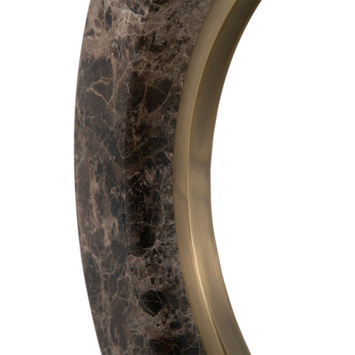 Janelle Marble Metal Antique Brass Table Lamp - 26.75 In. H