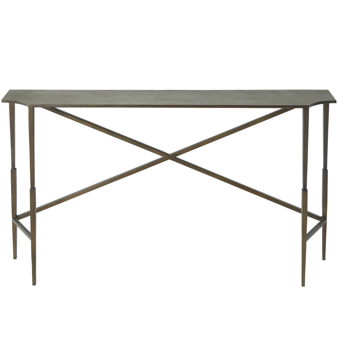 Fennick Iron Unique Minimalist Console Table - 60 In. W X 34 In. H