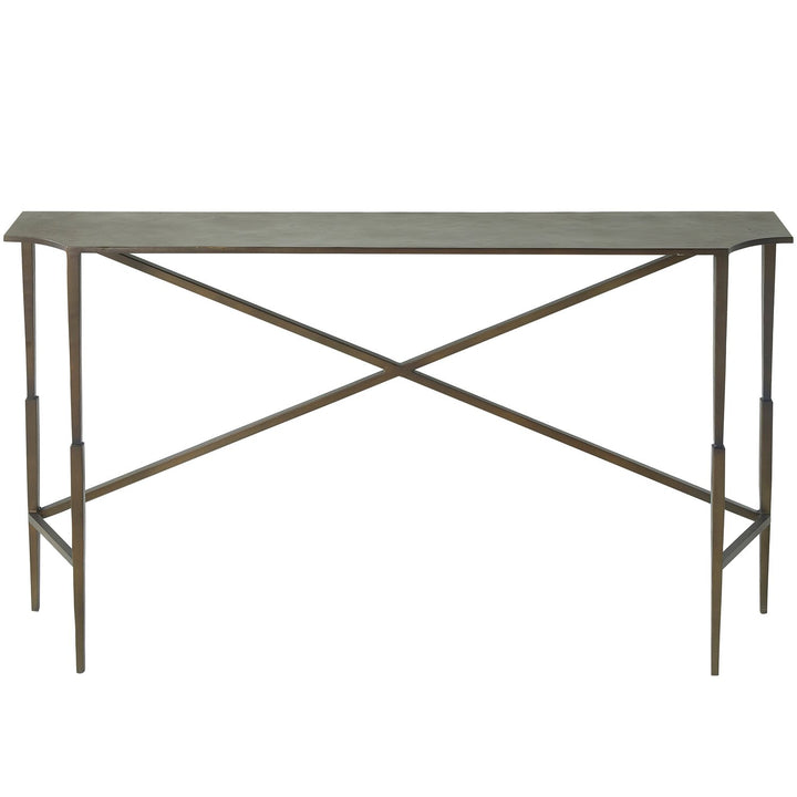 Fennick Iron Unique Minimalist Console Table - 60 In. W X 34 In. H