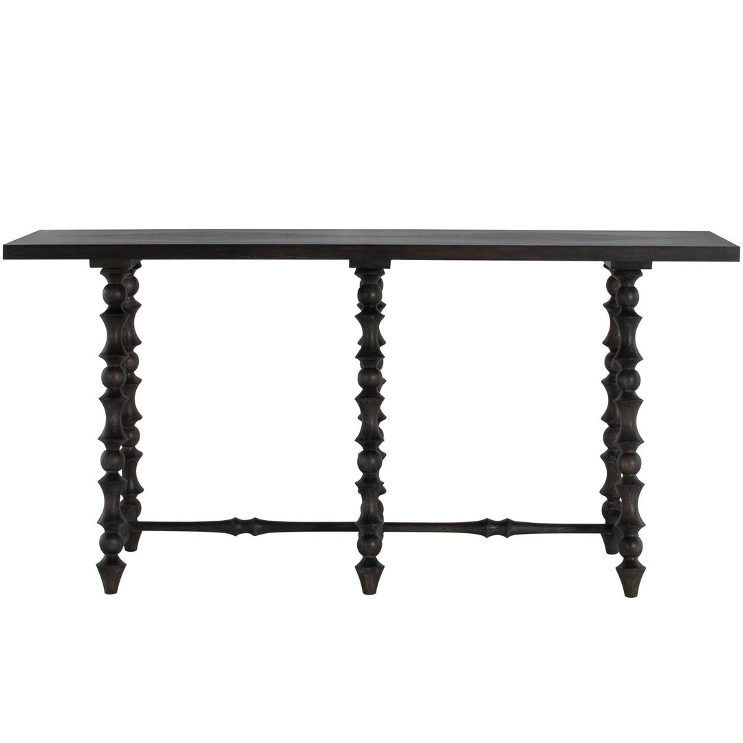 Kirkwood Mindi Veneer Rectangle Trestle Console Table - 70 In. W X 34.25 In. H