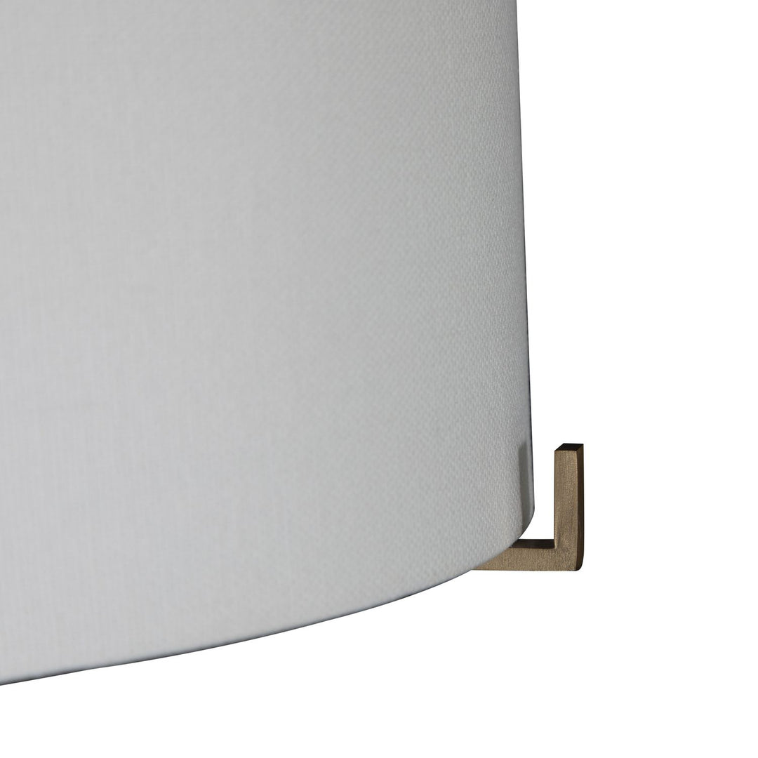 Florence Brushed Brass Cylinder Floor Lamp - 58.25 In. H