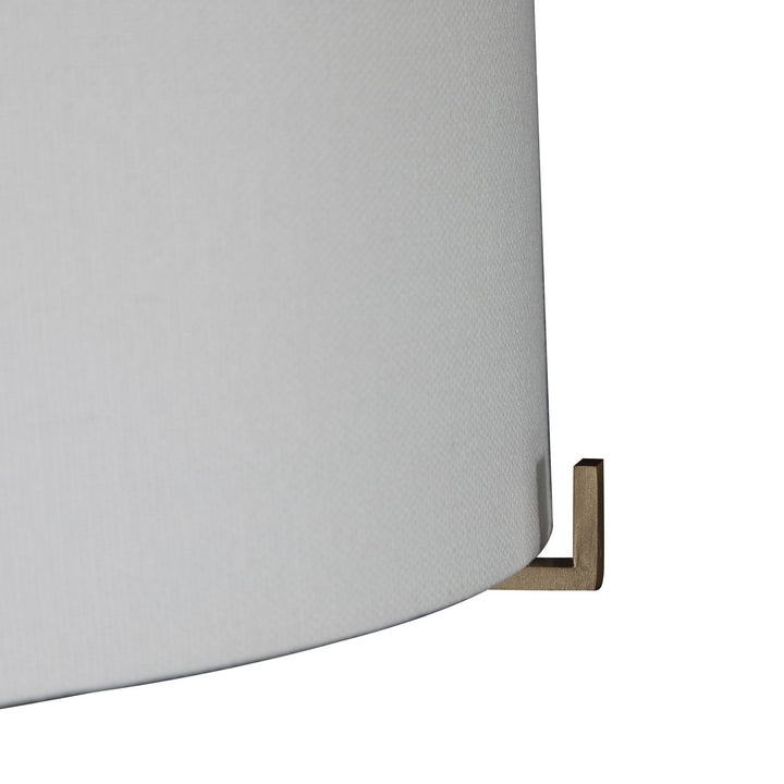 Florence Brushed Brass Cylinder Floor Lamp - 58.25 In. H
