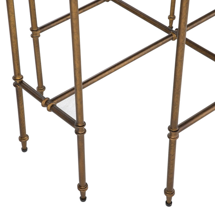 Barnes Iron Octagon Side Table - 26.5 In. W X 23.25 In. H