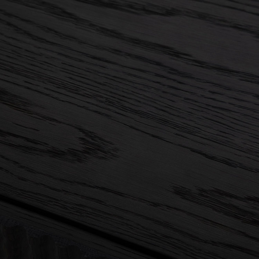 Diego Oak Sideboard - 2 Shelves, Dark Stained