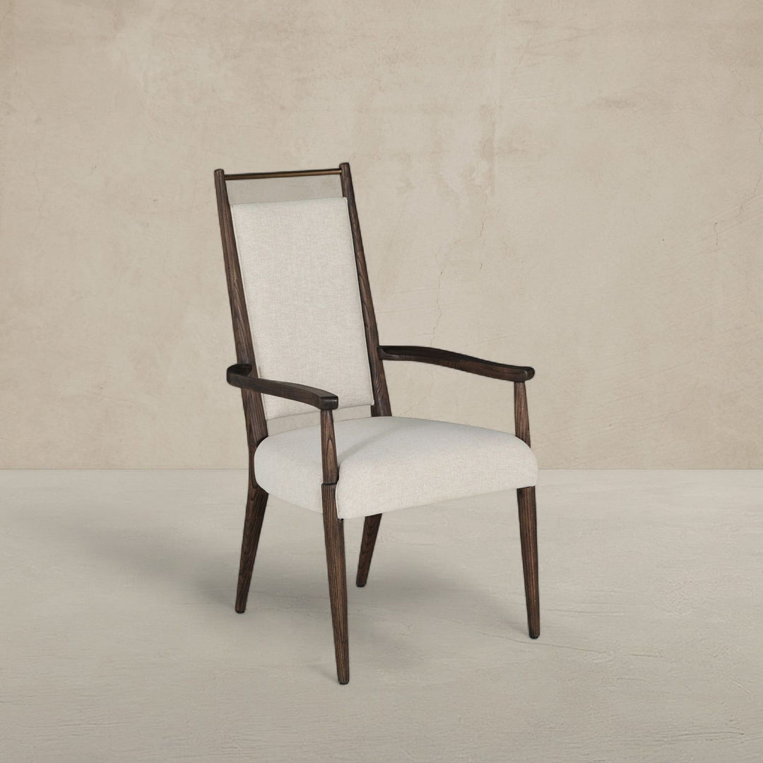 Highland Oak High Back Dining Arm Chair - Dusk