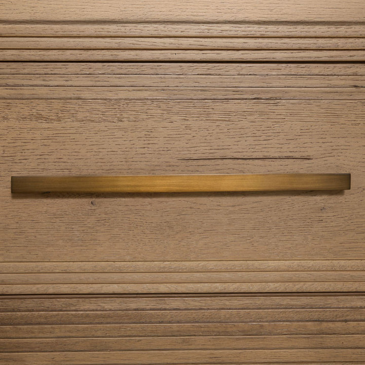 Wren Oak Wood Dresser - 6 Drawers, Dawn