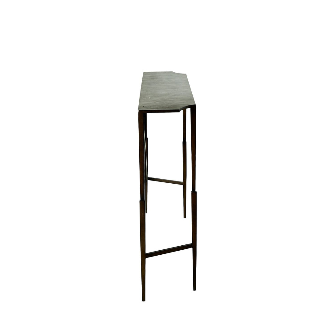 Fennick Iron Unique Minimalist Console Table - 60 In. W X 34 In. H