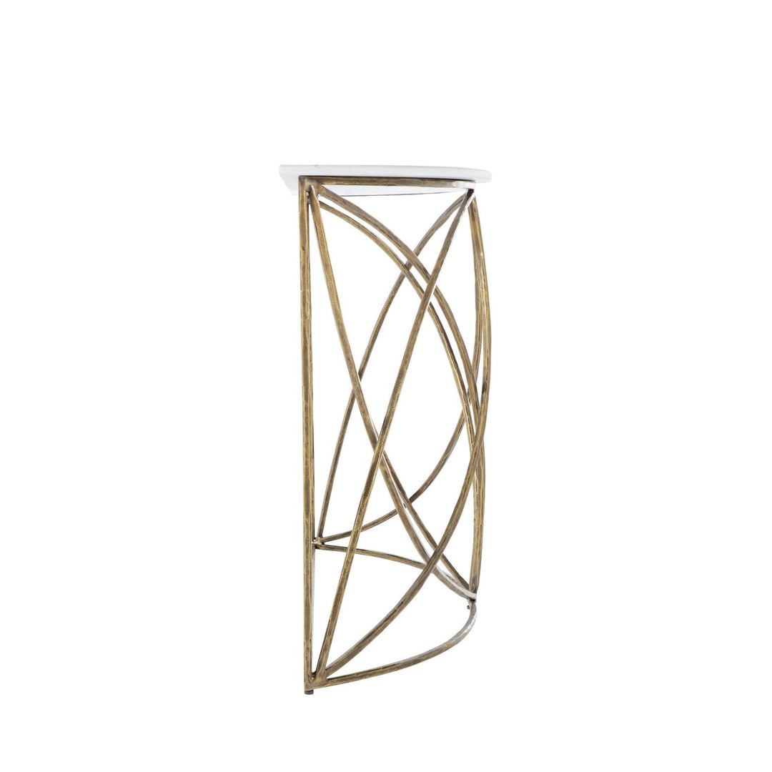 Wayland Iron Half-Circle Frame Console Table - 48 In. W X 31.25 In. H