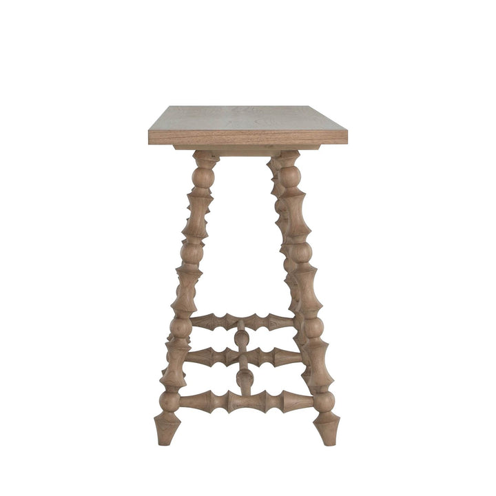 Kirkwood Mindi Veneer Rectangle Trestle Console Table - 70 In. W X 34.25 In. H