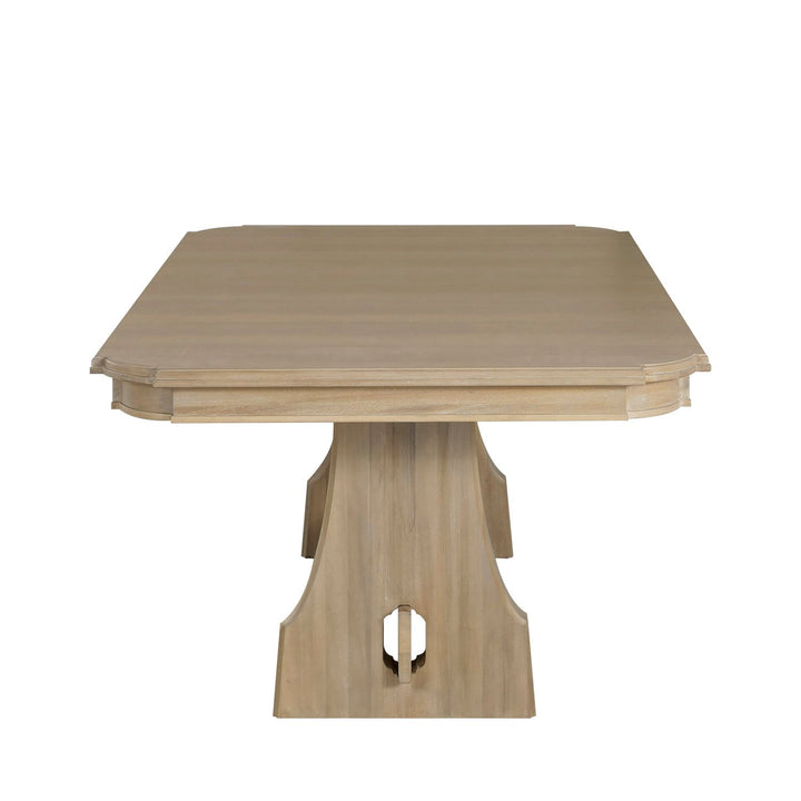 Maris Mahogany Rectangle Trestle Extension Dining Table - 78 In. W X 30 In. H