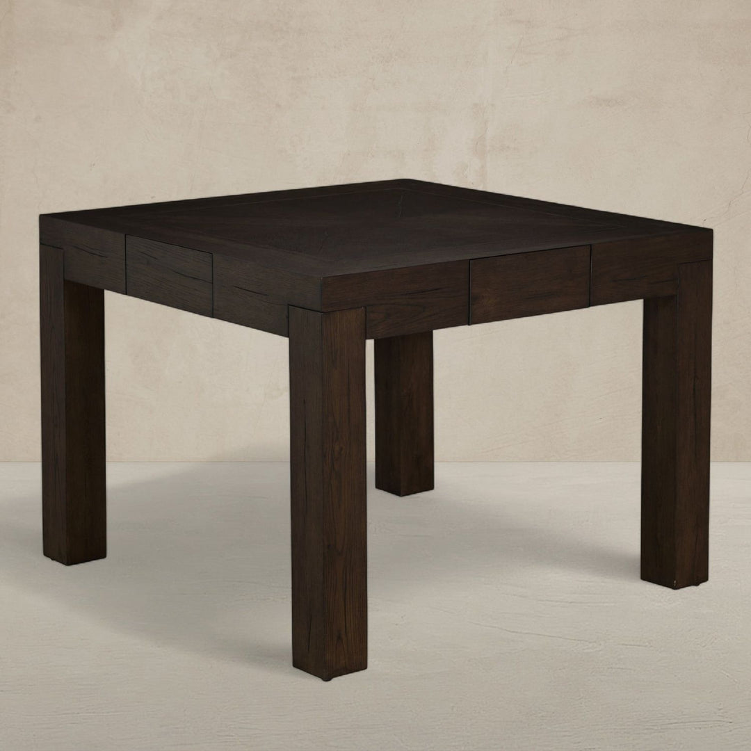Highland Oak Square Legged Dining Table - Dusk, 40 In. W X 30 In. H