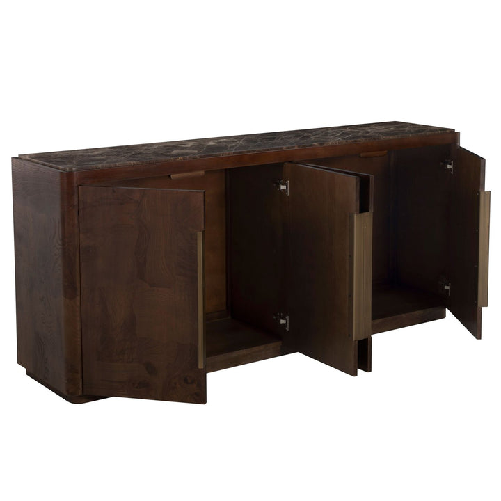 Summit Ash Burl Sideboard - 2 Shelves, Dusk