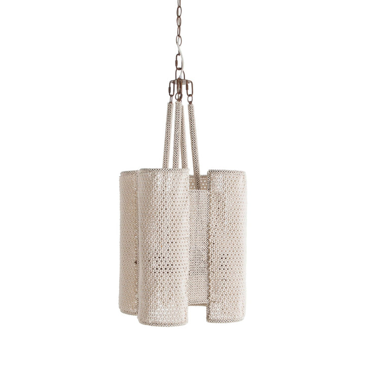 Teagan Wood Winter White Pendant Chandelier - 18.5 In. W X 20.625 In. H