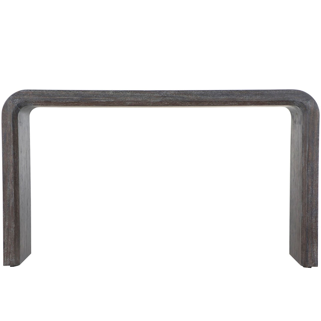 Norman Mindi Wood Rectangle Waterfall Console Table - 61 In. W X 34 In. H