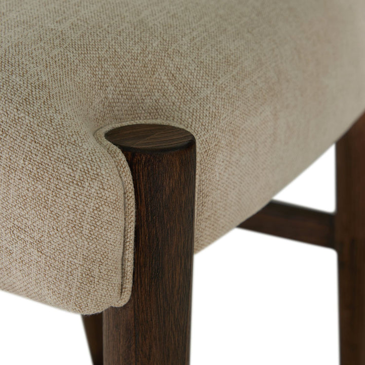 Highland Oak Reclined Back Bar Stool - Dusk