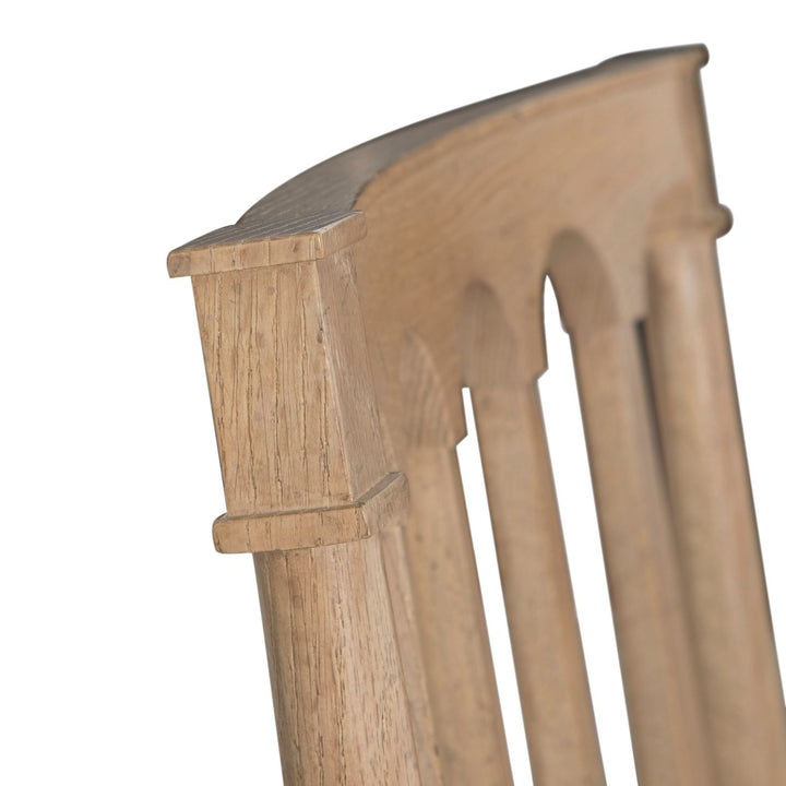 Mathis Wood Sculpted Back Dining Arm Chair