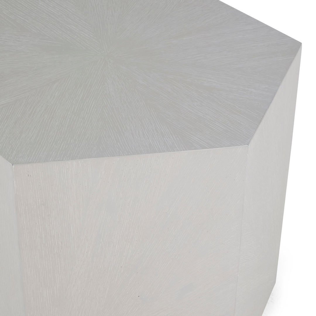 Winslet Iron Hexagon Pedestal Side Table - 26 In. W X 22.75 In. H