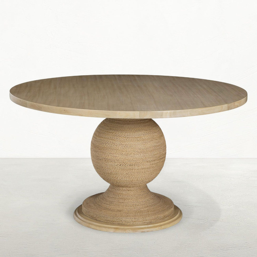 Triton Mahogany Circle Pedestal Dining Table - 54 In. W X 30.5 In. H