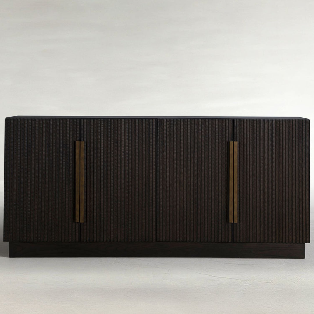 Diego Oak Sideboard - 2 Shelves, Dark Stained