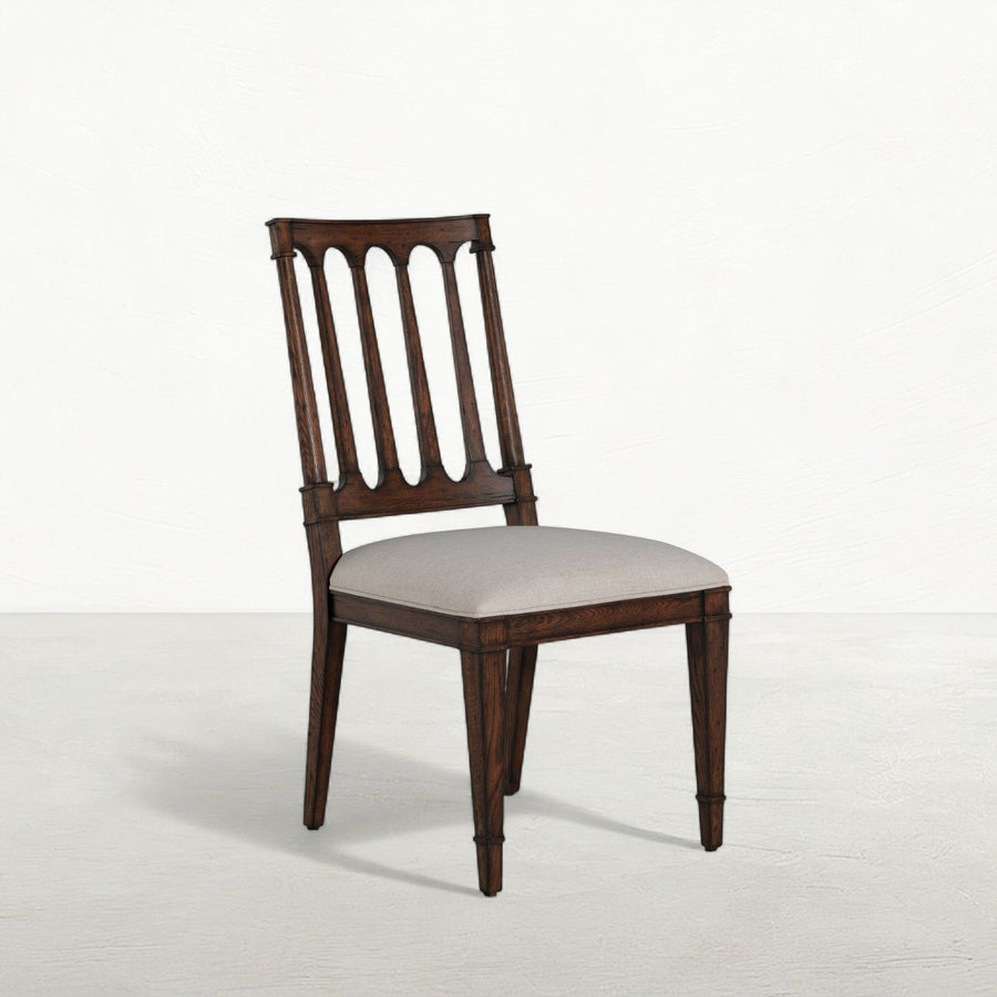 Mathis Wood Sculpted Back Dining Side Chair