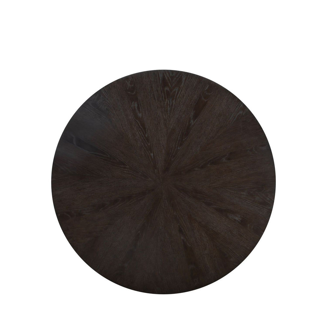 Reid Wood Round Pedestal Coffee Table - 57 In. W X 17 In. H