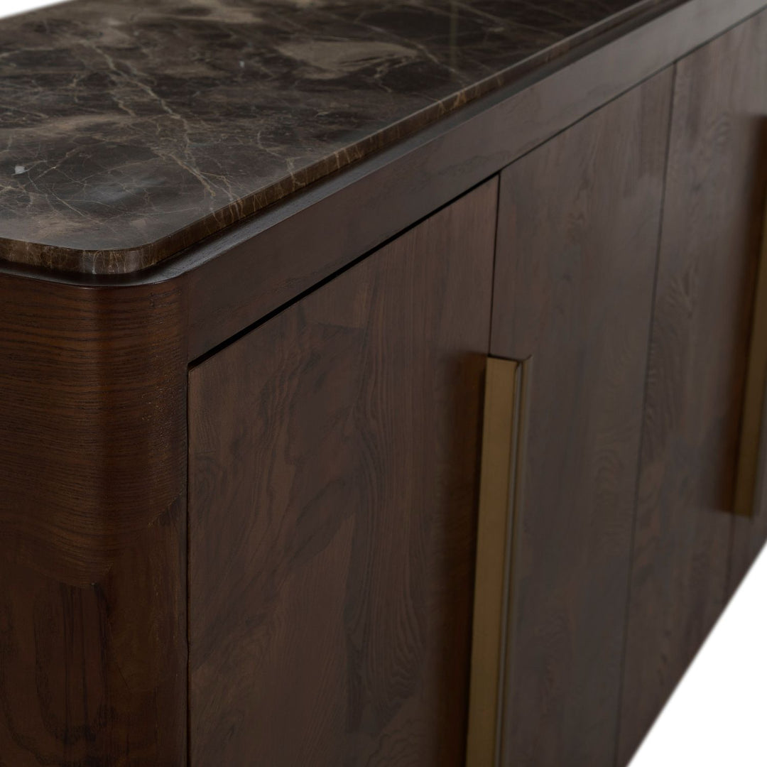 Summit Ash Burl Sideboard - 2 Shelves, Dusk