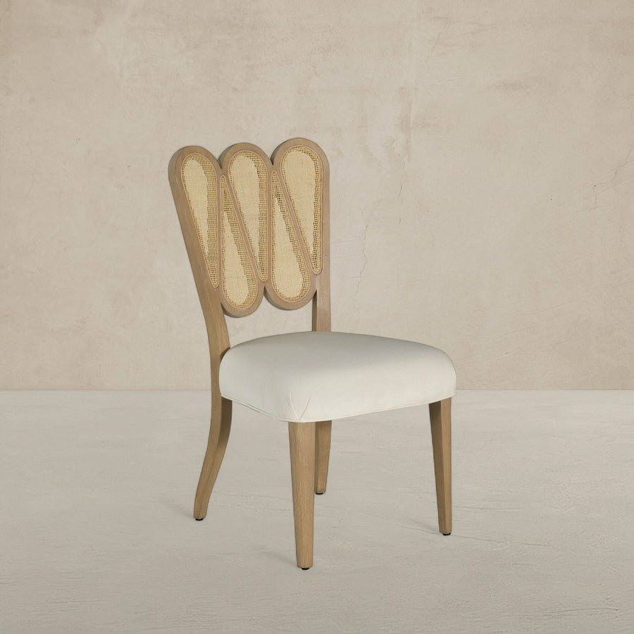 Wave Mahogany Curved Frame Dining Side Chair - Drift