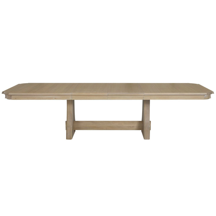 Maris Mahogany Rectangle Trestle Extension Dining Table - 78 In. W X 30 In. H