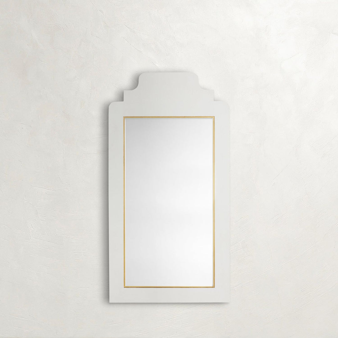 Nora Rectangle Accent Mirror - Faux Shagreen, 61 In. H X 32 In. W X 3.25 In. D
