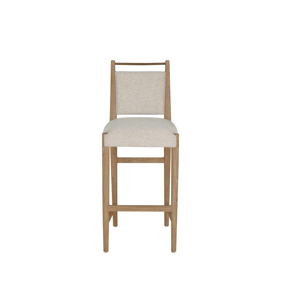 Highland Oak Reclined Back Bar Stool - Dawn