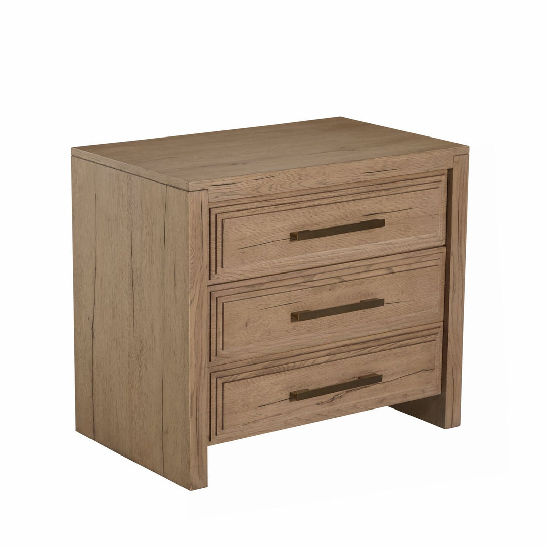 Wren Oak Wood Chest - 3 Drawers, Dawn