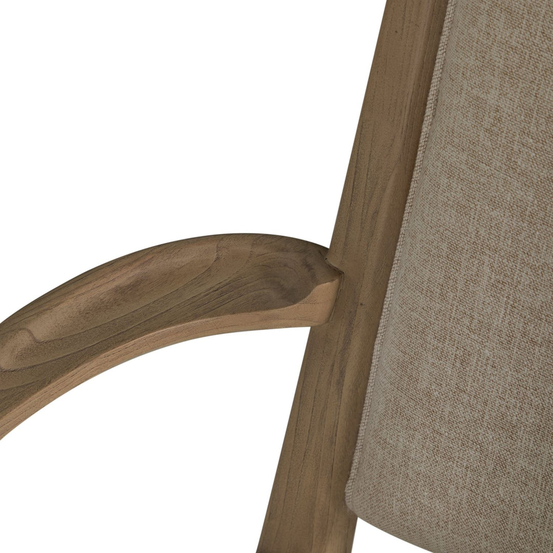 Highland Oak High Back Dining Arm Chair - Dawn