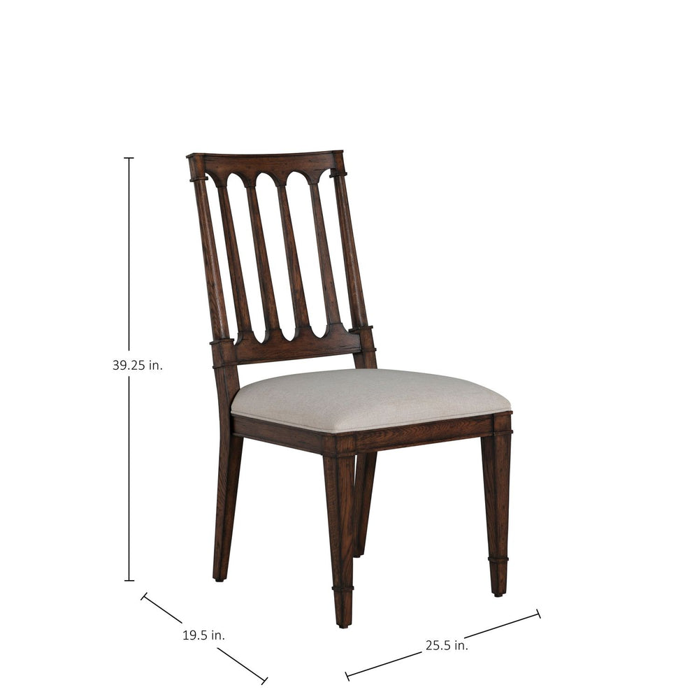 Mathis Wood Sculpted Back Dining Side Chair