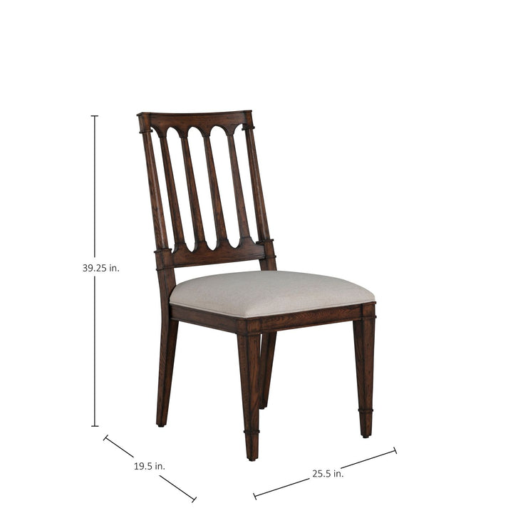 Mathis Wood Sculpted Back Dining Side Chair
