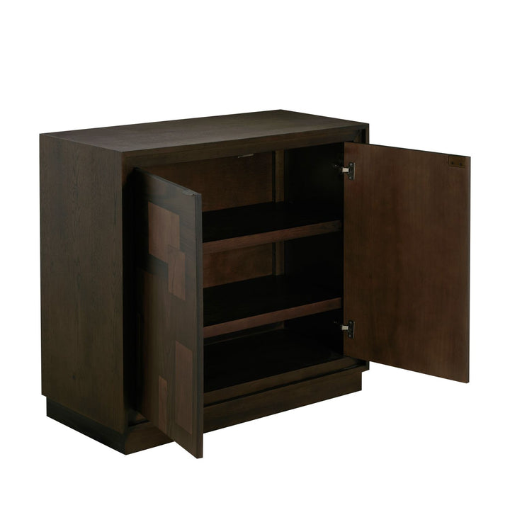 Elwood Assorted Wood Accent Chest - 2 Shelves, Dusk Sideboard