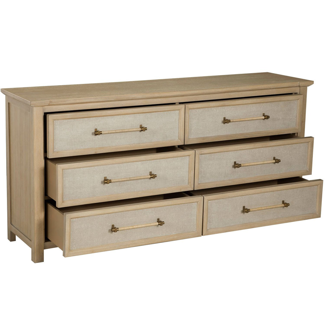 Astwood Mahogany Wood Dresser - 6 Drawers, Drift
