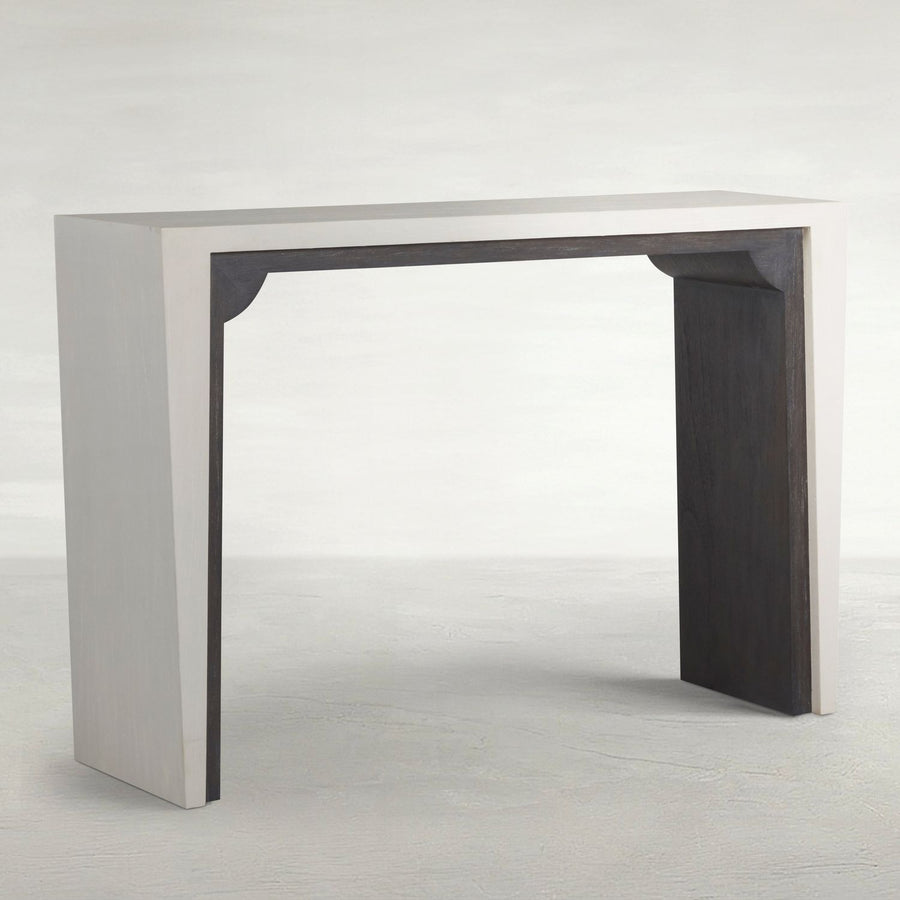 Seca Mindi Veneer Rectangle Waterfall Console Table - 53 In. W X 36.25 In. H