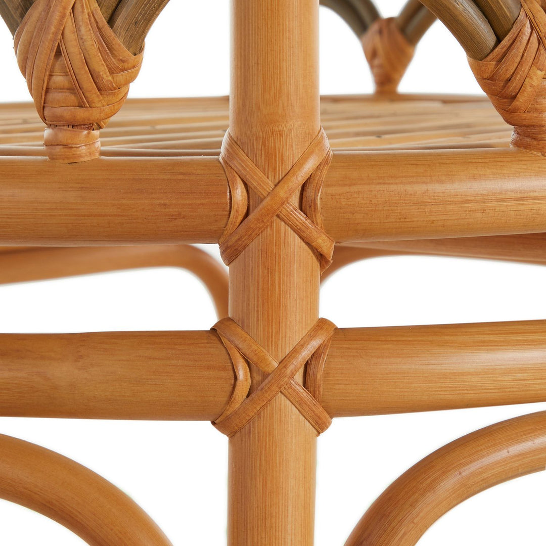 Coralee Natural Rattan Dining Chair - Gray