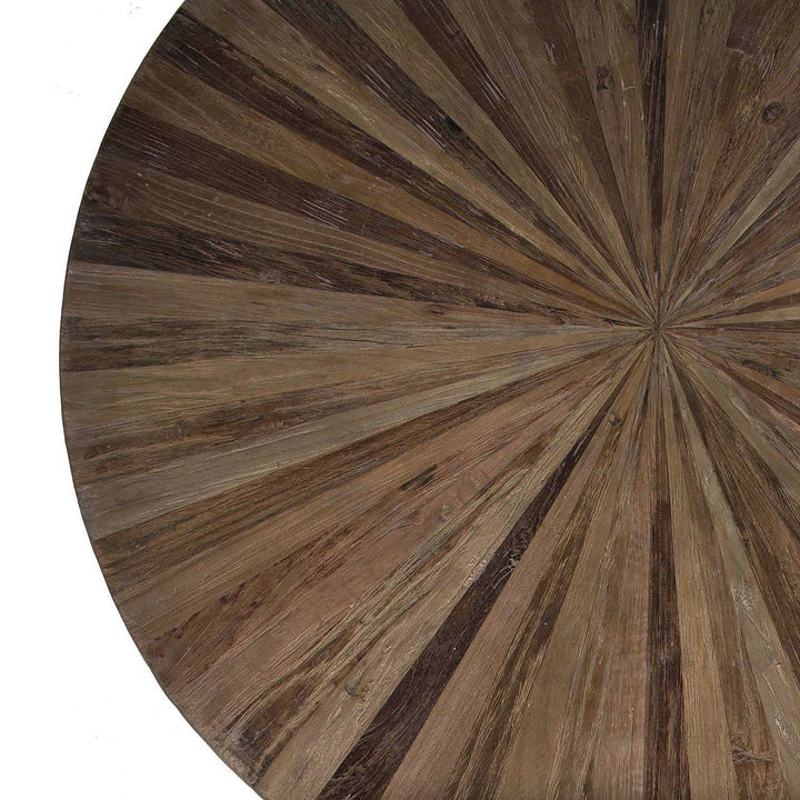 Cyrano Recycled Elm Round Pedestal Coffee Table - 39.5 In. W X 15.75 In. H