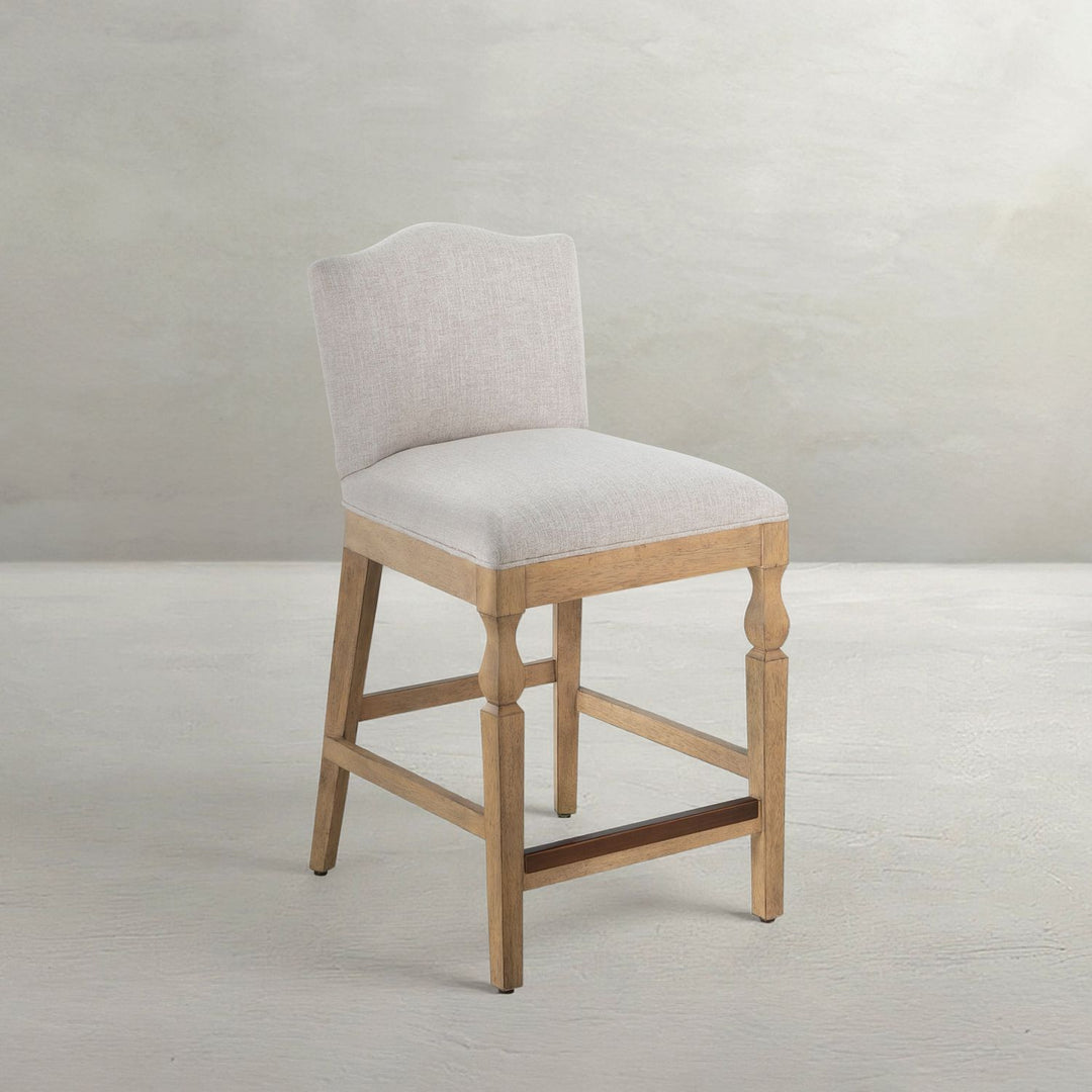 Gaston Upholstered Wooden Counter Stool
