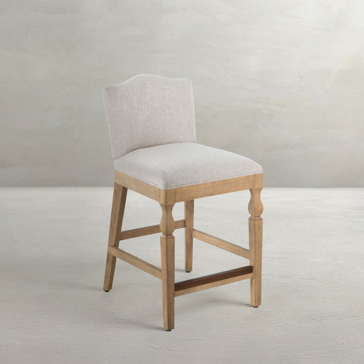 Gaston Upholstered Wooden Counter Stool