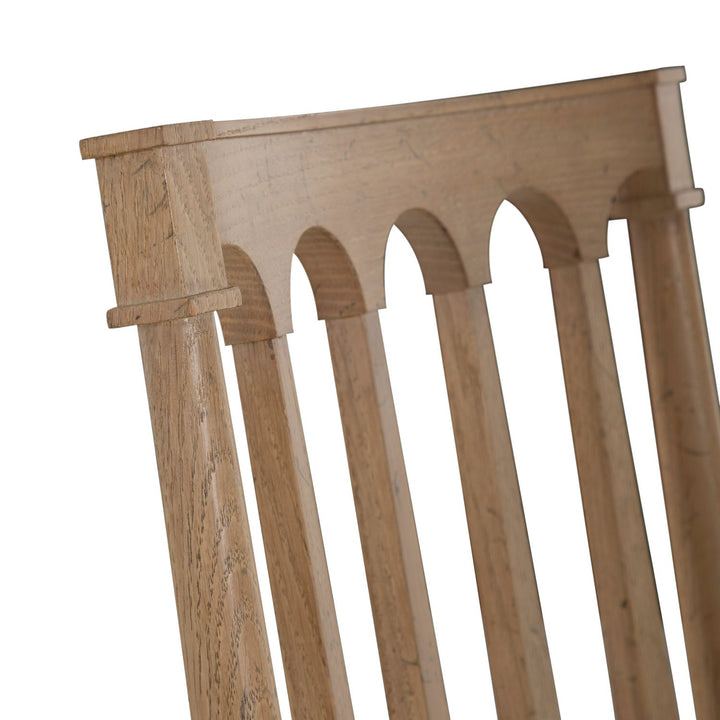 Mathis Wood Sculpted Back Dining Side Chair