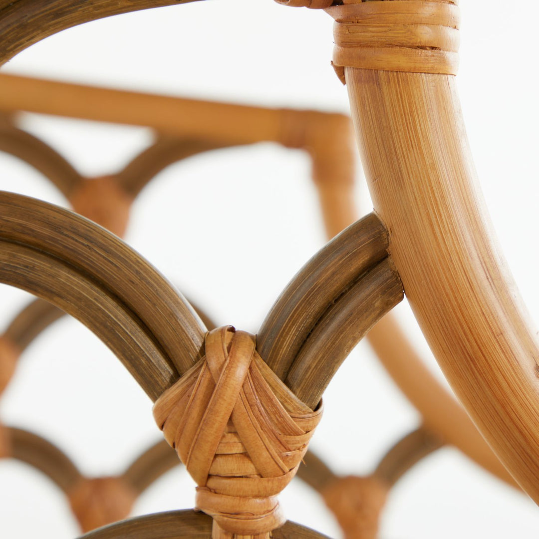 Coralee Natural Rattan Dining Chair - Gray