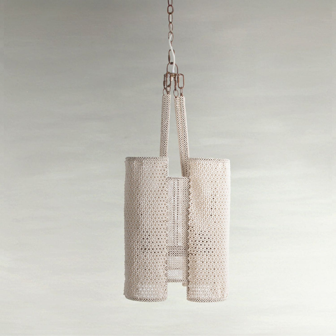 Teagan Wood Winter White Pendant Chandelier - 18.5 In. W X 20.625 In. H