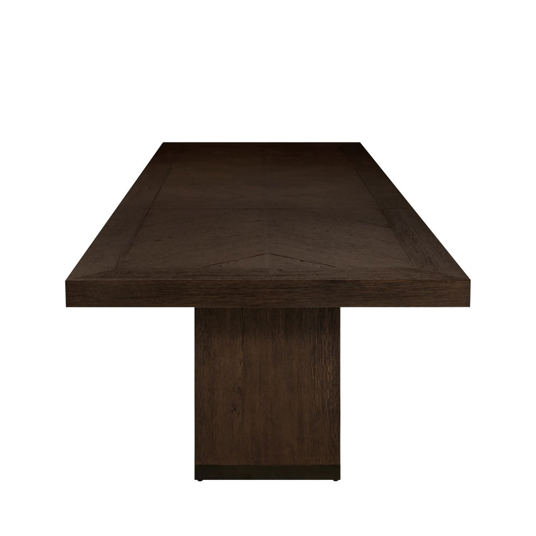 Highland Oak Rectangle Legged Extension Dining Table - Dusk, 78 In. W X 30 In. H